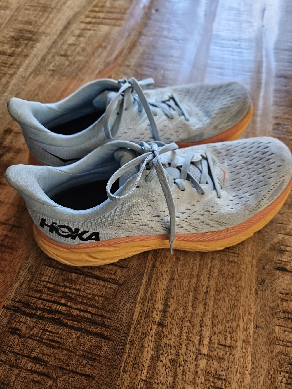 HOKA Clifton 8 Light Blue Running Shoes - Comfortable Support